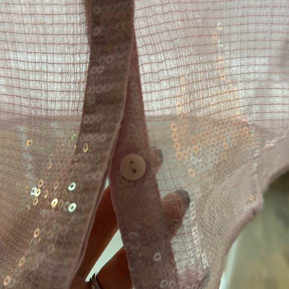 & Other Stories sequin shirt in pink - Picture 6 of 6